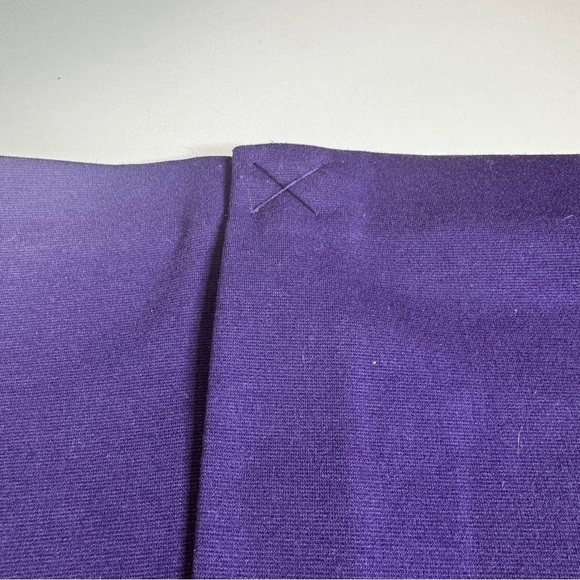 Karl Lagerfeld Paris Women's Purple And Black Lace Inset Sheath Dress - Picture 11 of 11